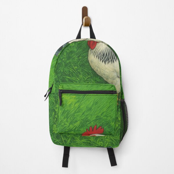 Item preview, Majestic Rooster in Vibrant Green Field designed and sold by NatureChampion.