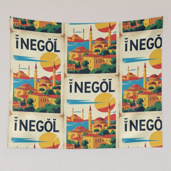 Item preview, Inegol Turkey Vintage Travel Tourism designed and sold by TravelersGems.