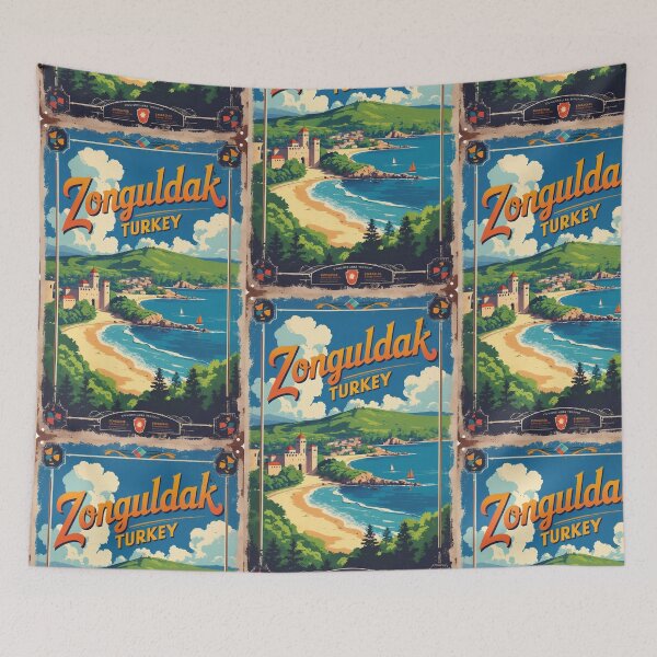 Item preview, Zonguldak Turkey Vintage Travel Tourism designed and sold by TravelersGems.