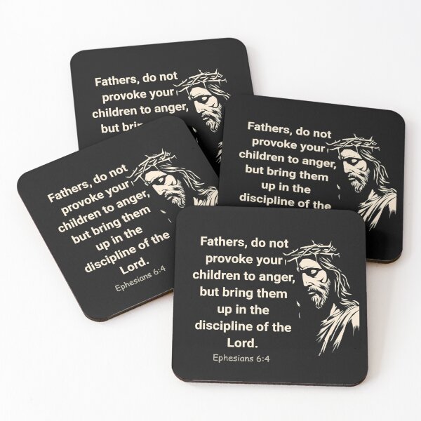 Item preview, Ephesians 6:4 Bible Verse – Jesus Discipline Design designed and sold by drip.design.co.