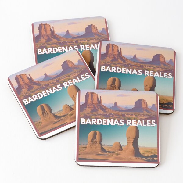 Aperçu de l'œuvre Bardenas Reales Desert Landscape Illustration créée et vendue par dijjaboutique.