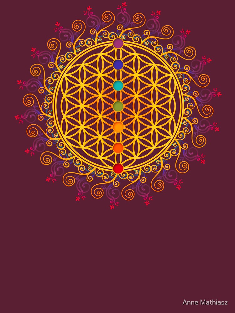FLOWER OF LIFE, CHAKRAS, SPIRITUALITY, YOGA, ZEN, by nitty-gritty