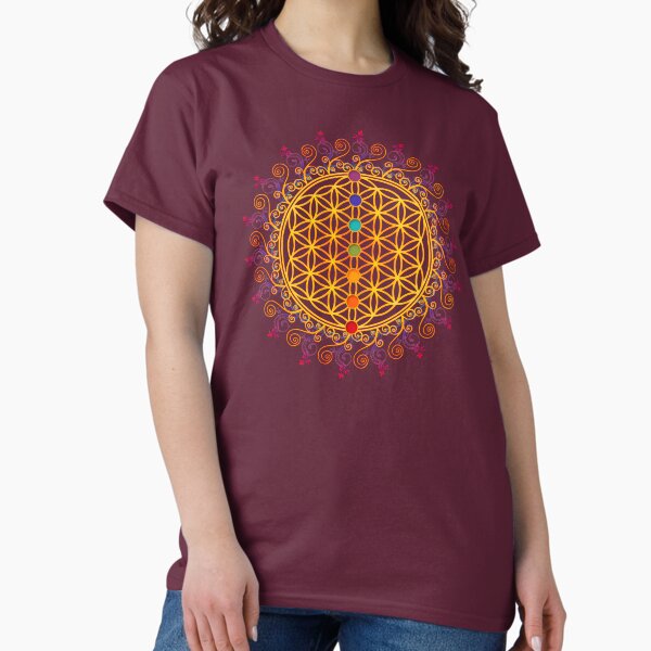 Aperçu de l'œuvre Fleur de vie, chakras, géométrie sacrée, flower of life, sacred geometry créée et vendue par nitty-gritty.