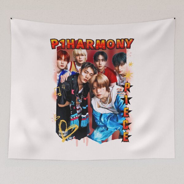 Item preview, P1Harmony Red Gravity Scrapbook Design Korean Group KPop Scrapbook Collage  designed and sold by HELL0WBELLO.