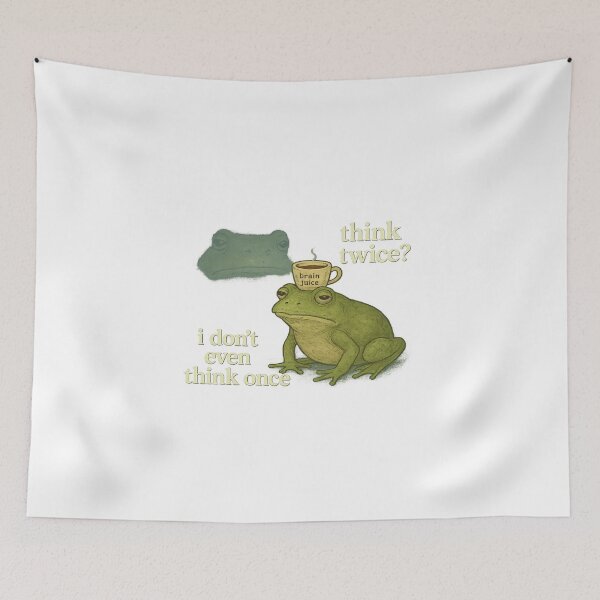 Item preview, Brain Juice Frog with Zero Thoughts designed and sold by QuirkWears.