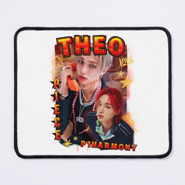 Item preview, P1Harmony Theo Red Gravity Scrapbook Design Korean Group KPop Scrapbook Collage designed and sold by HELL0WBELLO.