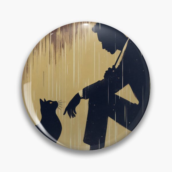 Aperçu de l'œuvre L'homme, le chat et la pluie créée et vendue par shymuscat.