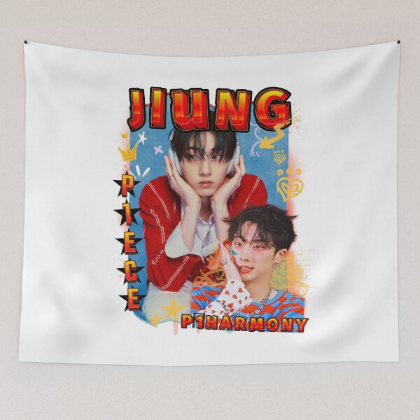 Item preview, P1Harmony Jiung Red Gravity Scrapbook Design Korean Group KPop Scrapbook Collage  designed and sold by HELL0WBELLO.