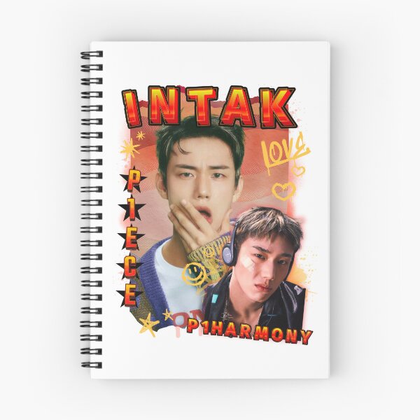 Item preview, P1Harmony Intak Red Gravity Scrapbook Design Korean Group KPop Scrapbook Collage  designed and sold by HELL0WBELLO.