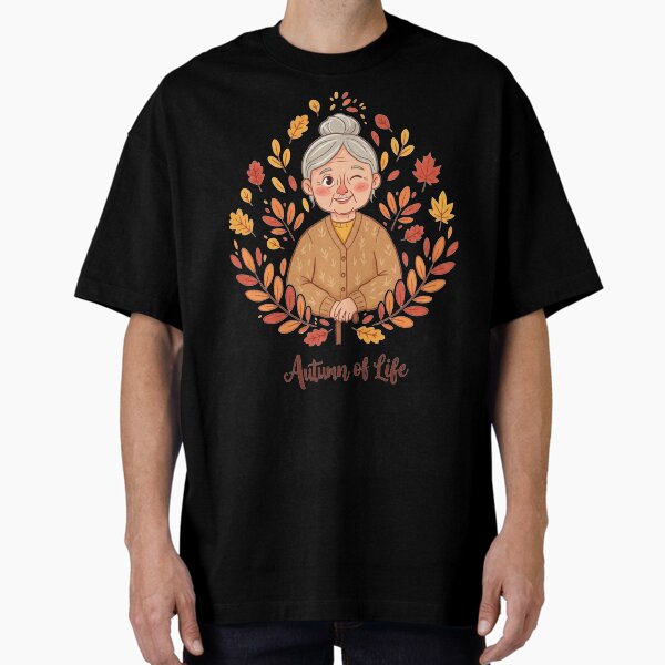 Item preview, Joyful Autumn of Life Portrait Grandma designed and sold by Guryl Michal Designs.