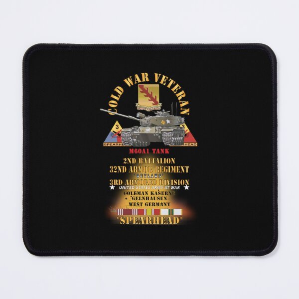 Item preview, Cold War Vet - 2nd Bn, 32nd Armor - 3rd Armor Div  - Gelnhausen, Germany - M60A1 Tank  - Spearhead w Fire w DUI - COLD X 300 designed and sold by Military Insignia Products.