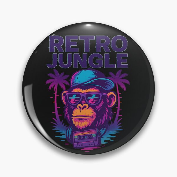 Item preview, Gorilla Sunset Drop – Vaporwave Jungle DJ Tee designed and sold by Laugh & Rewind .