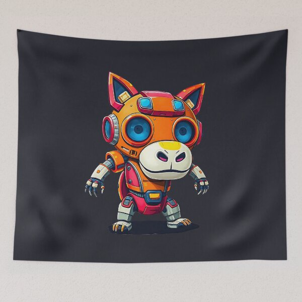 Item preview, Cartoon Colorful Robot Futuristic Vision Animal Mecha designed and sold by SurrealArtSzysz.