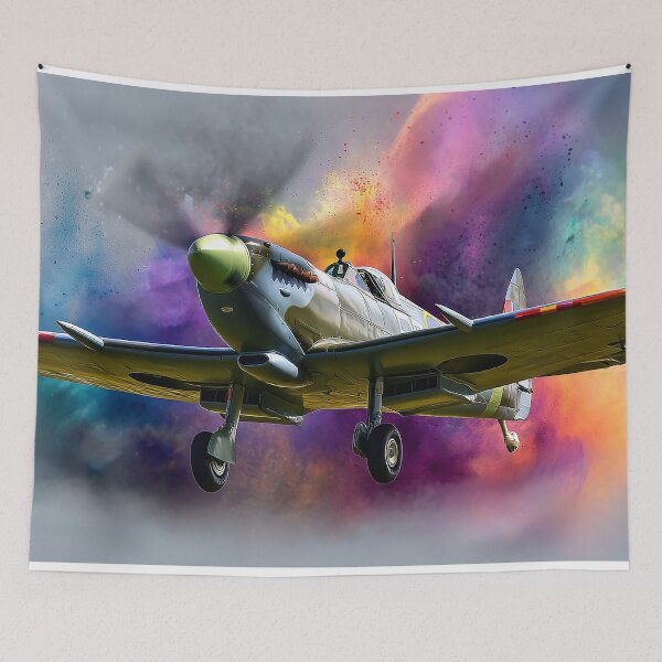 Item preview, Watercolour Splash Spitfire designed and sold by Skyframe Aviation.