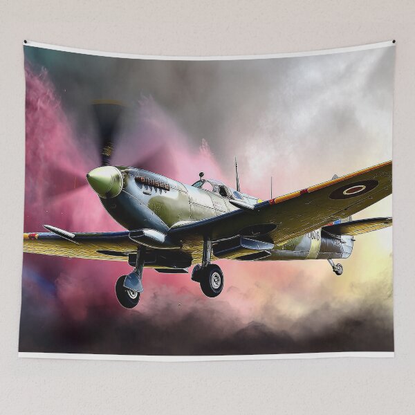 Item preview, Watercolour Splash Spitfire designed and sold by Skyframe Aviation.