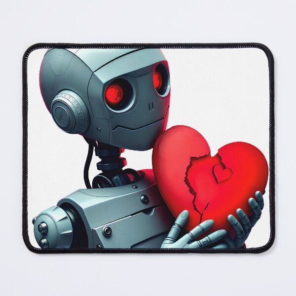 Artikelvorschau, Der Roboter mit dem gebrochenen Herzen entworfen und verkauft von LoveFightWrite.