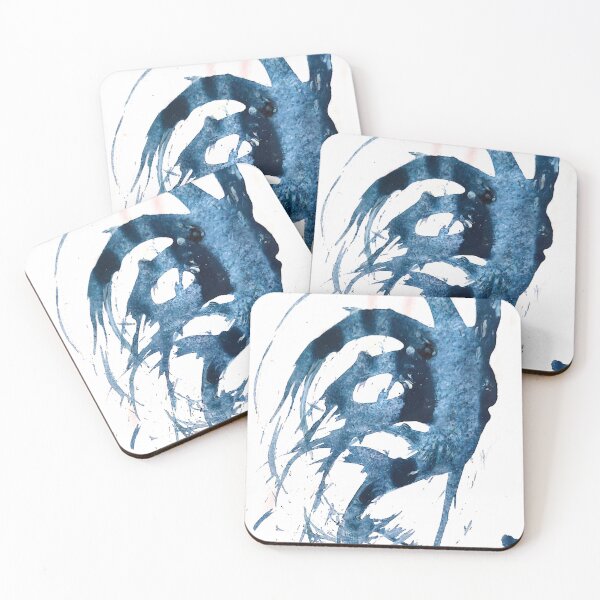 Item preview,  Expressive Dark Blue Ink Wash designed and sold by MYK-Printing.