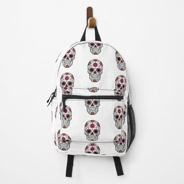 Item preview, "Floral Sugar Skull – Vintage Line Art with Pastel Blooms" designed and sold by PigpanStickerrr.