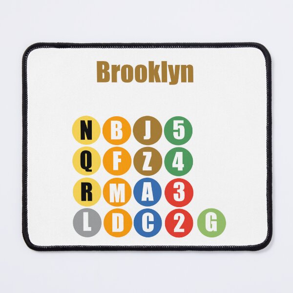 Item preview, Brooklyn NY train lines brown designed and sold by Mozart3.