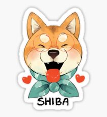 Cute Shiba Inu Sticker Sticker