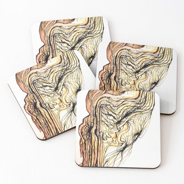 Item preview,  Abstract Flowing Lines with Warm Tones designed and sold by MYK-Printing.