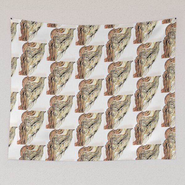 Item preview,  Abstract Flowing Lines with Warm Tones designed and sold by MYK-Printing.
