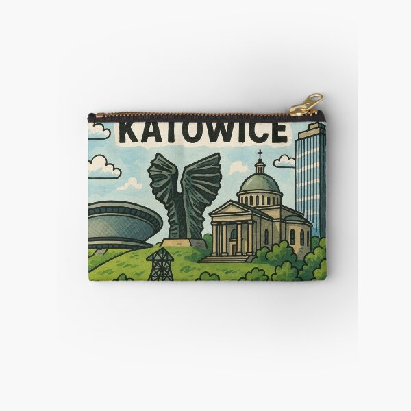 Item preview, Katowice Landmarks – Hand-Drawn Tribute to the Heart of Silesia designed and sold by Guryl Michal Designs.