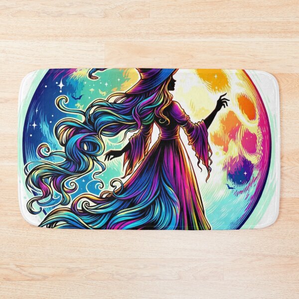 Item preview, Rainbow Moon Witch designed and sold by NTKSHOP11.