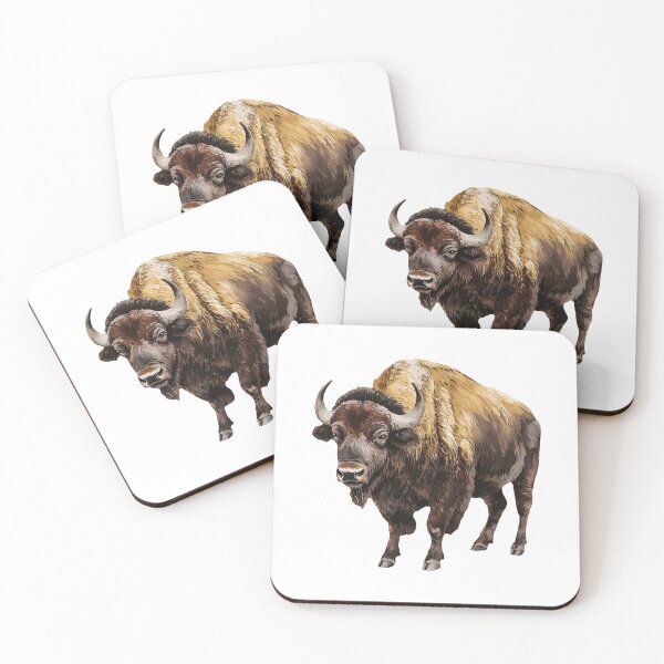 Item preview, Watercolor Buffalo | Bison | Prairie | Watercolor bull | American West Nature designed and sold by Yaremchuk.
