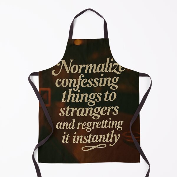 Item preview, Confess to Strangers – Normalize Poster for Overthinkers & Bar Philosophers designed and sold by CrumblyStudio.