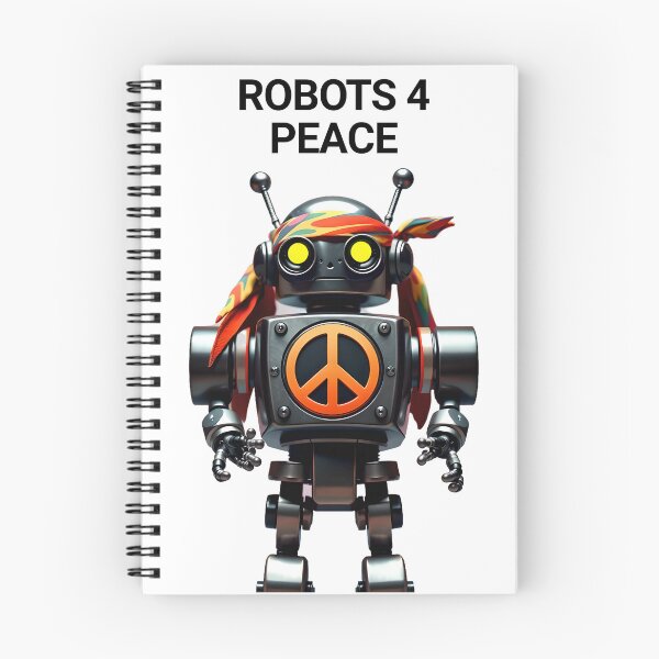 Artikelvorschau, Robots 4 Peace (kleinere Textversion) entworfen und verkauft von LoveFightWrite.