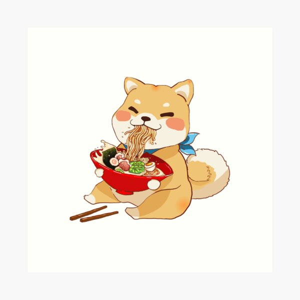 Mignon Shiba Inu Impression artistique