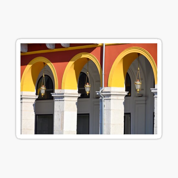 Item preview, Old building with lanterns detail on the Massena Place in Nice,France designed and sold by goceris.