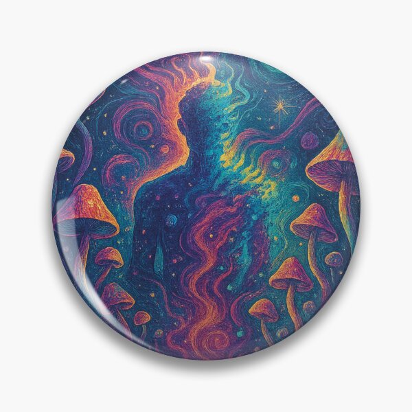 Item preview, Lose Shape to See Clearly – Psychedelic Ego Dissolution Art designed and sold by The Midnight Fiber.