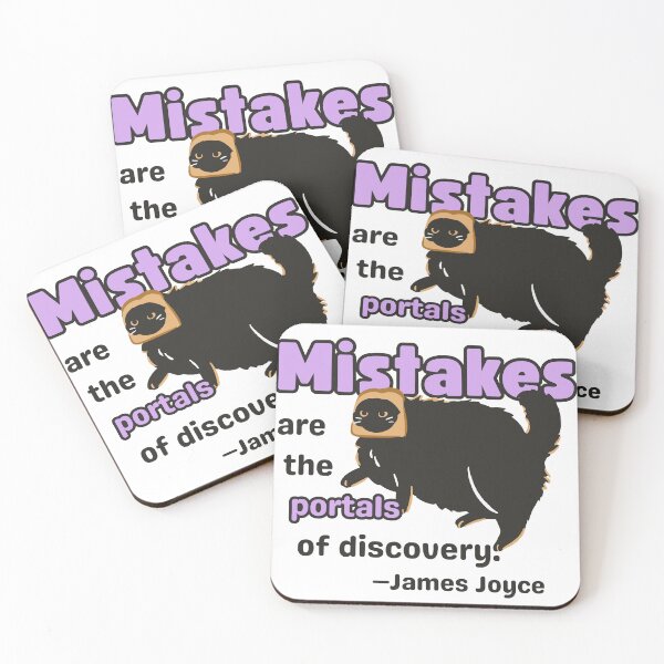 Item preview, Mistakes are the Portals of Discovery designed and sold by Eggroll the Cat.