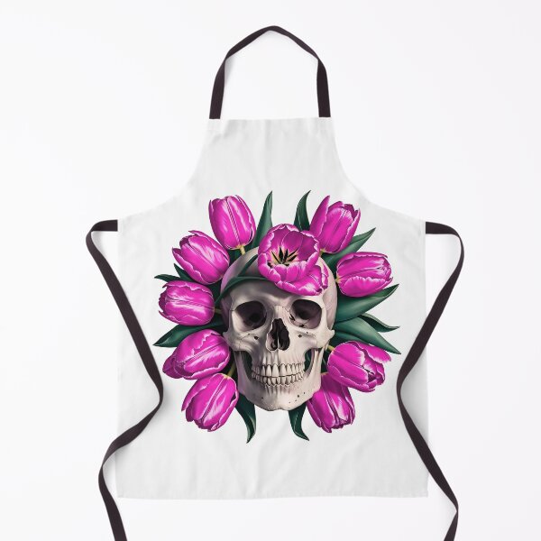 Item preview, SKULL WITH FLOWERS designed and sold by infinitearte.