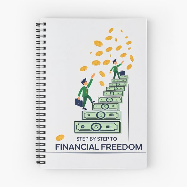 Item preview, Step by step to financial freedom design designed and sold by Motivated Sensei.