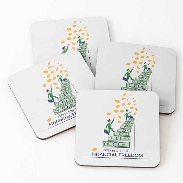 Item preview, Step by step to financial freedom design designed and sold by Motivated Sensei.