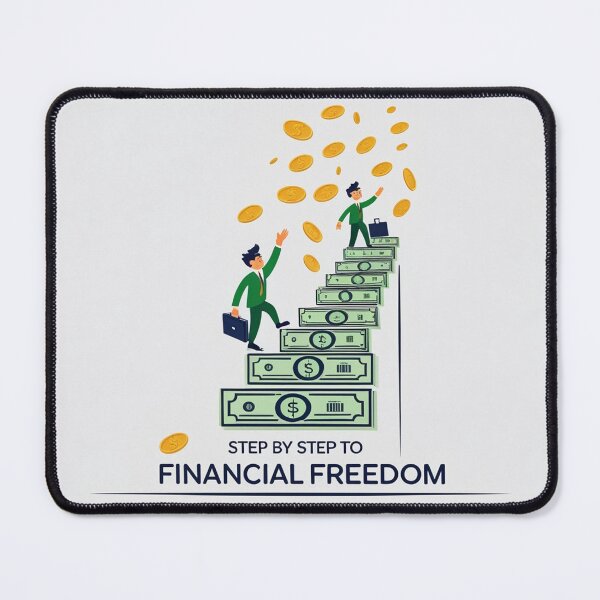 Item preview, Step by step to financial freedom design designed and sold by Motivated Sensei.