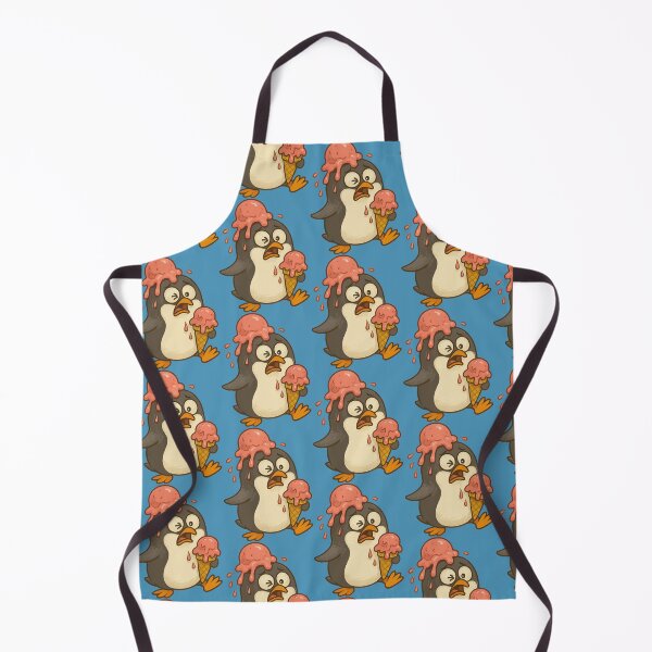 Item preview, Clumsy Penguin with Melting Ice Cream designed and sold by Emanova9.