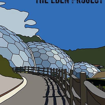 Artwork thumbnail, Eden Project, Cornwall by RillaPrints