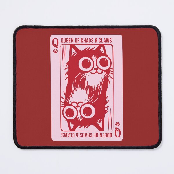 Item preview, Queen of Chaos and Claws Playing Card Cat designed and sold by chillaxcats.