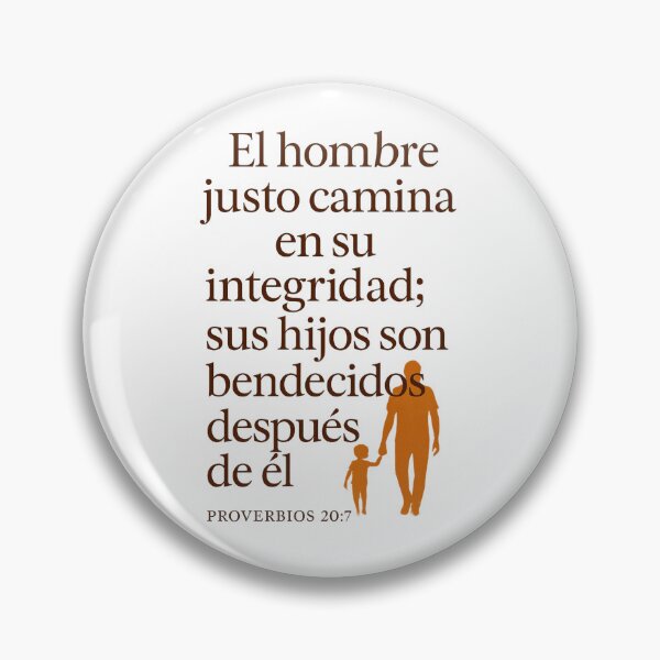 Item preview, Proverbios 20:7 Hombre Justo Diseño Bíblico Español designed and sold by drip.design.co.