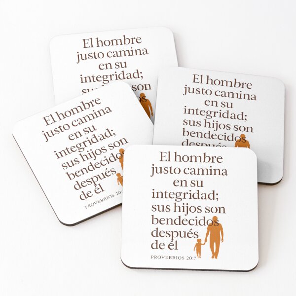 Item preview, Proverbios 20:7 Hombre Justo Diseño Bíblico Español designed and sold by drip.design.co.