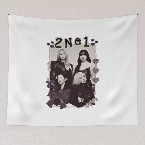 Item preview, 2NE1 Korean Group Actor Scrapbook Collage Cozy Y2K Vintage Design Kpop designed and sold by HELL0WBELLO.