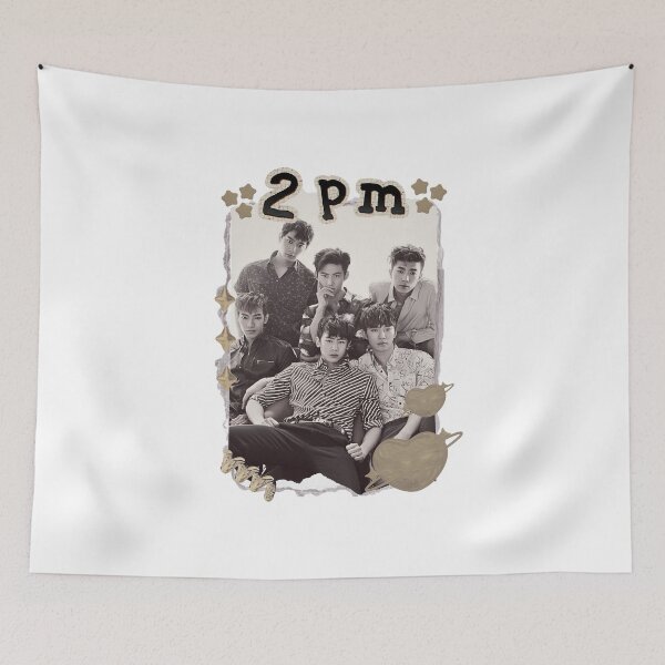 Item preview, 2PM Korean Group Actor Scrapbook Collage Cozy Y2K Vintage Design Kpop designed and sold by HELL0WBELLO.