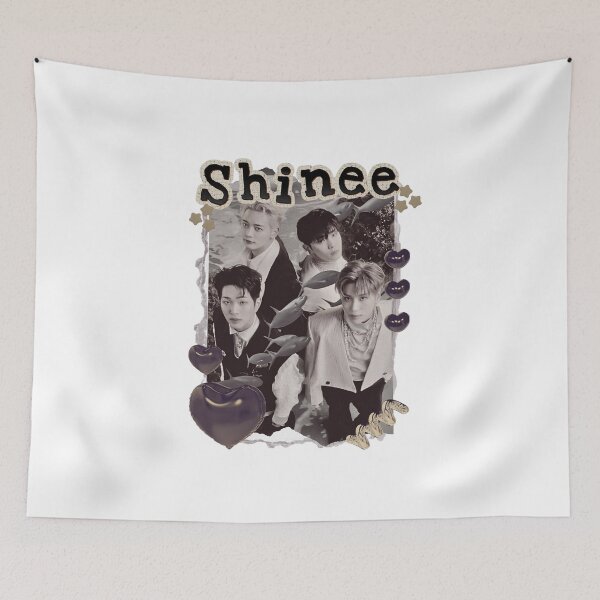 Item preview, Shinee Korean Group Actor Scrapbook Collage Cozy Y2K Vintage Design Kpop designed and sold by HELL0WBELLO.