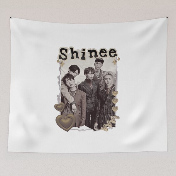 Item preview, Shinee Korean Group Actor Scrapbook Collage Cozy Y2K Vintage Design Kpop designed and sold by HELL0WBELLO.