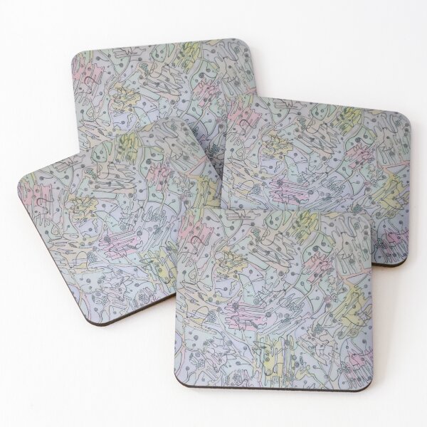 Item preview, Intricate Pastel Organic Abstract designed and sold by MYK-Printing.