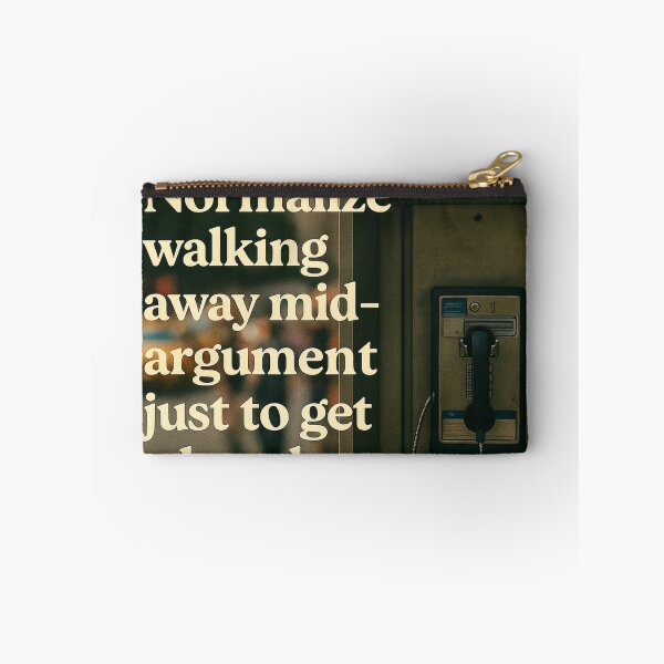 Item preview, Normalize Walking Away Mid-Argument Just to Get a Bagel – Urban Escape Poster designed and sold by CrumblyStudio.